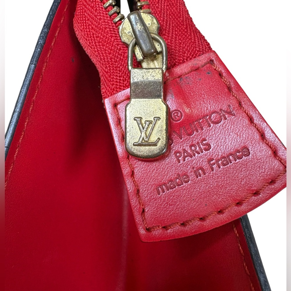 A-1CS-2A: LOUIS VUITTON Trousse Crete Epi Leather Clutch Bag, EUC - Picture 15 of 16